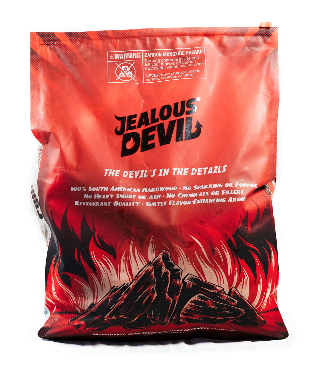 All Natural Hardwood Lump Charcoal (1-10lbs Bag) by Jealous Devil – 1 x 10 lb Bag, Wood, Black, Model JDCHX10LBS