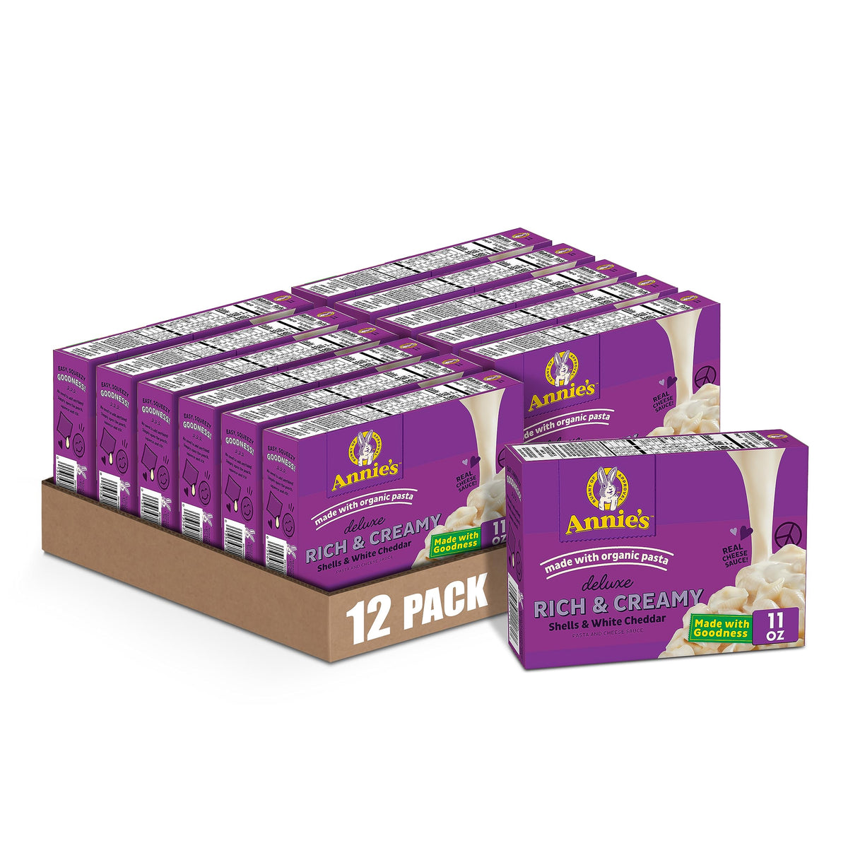 Annie's Homegrown White Cheddar / 11 Ounce (Pack of 12) / Natural Macaroni & Cheese