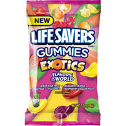 Exotics Gummies Candy Bag by Life Savers – 7 Ounce (Pack of 12), Orange, Pack of 12, Model 27597