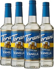Torani Sugar Free Vanilla Flavored Drink Syrup, 25.4 fl oz, 4 Pack