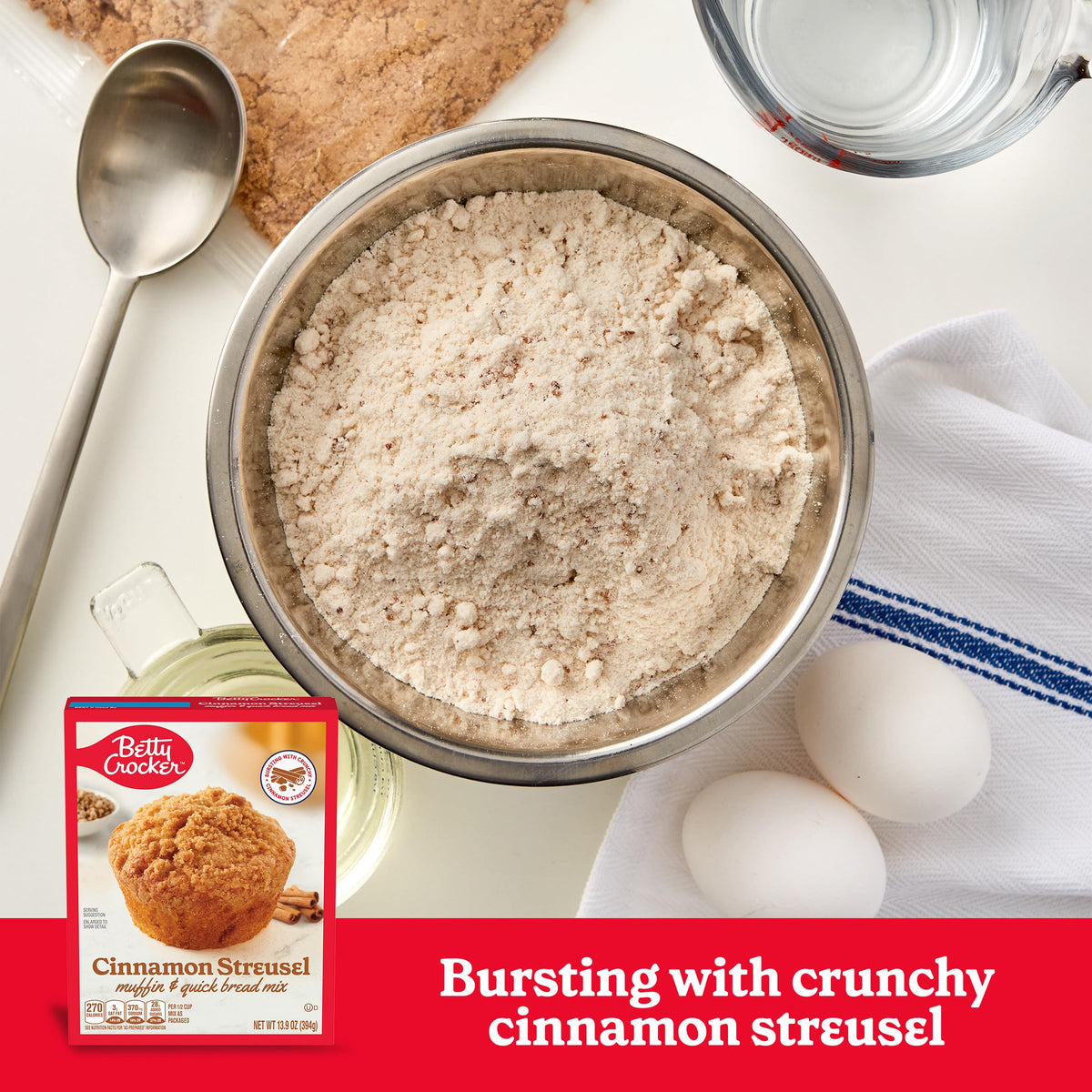 Betty Crocker Cinnamon Streusel / 13.9 Ounce (Pack of 4) / 1 Muffins & Quickbreads