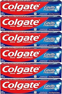 Colgate Cavity Protection Toothpaste with Fluoride - 4 Ounce (Pack of 6)
