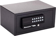 SentrySafe Black Steel Safe with Card Swipe Reader and Digital Keypad Lock, Small Safe with Interior Lighting and Bolt Down Kit, 0.41 Cubic Feet, H060ES