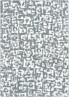 Joy Carpets Block Print 10'9" x 13'2" Area Rug in Color Cloudy