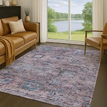 Addison Rugs Chantille ACN2429 Plum 9' x 12' Indoor/Outdoor, Machine Washable, Easy Clean, Non Shedding, Bedroom, Living Room, Dining Room, Kitchen, Patio Rug