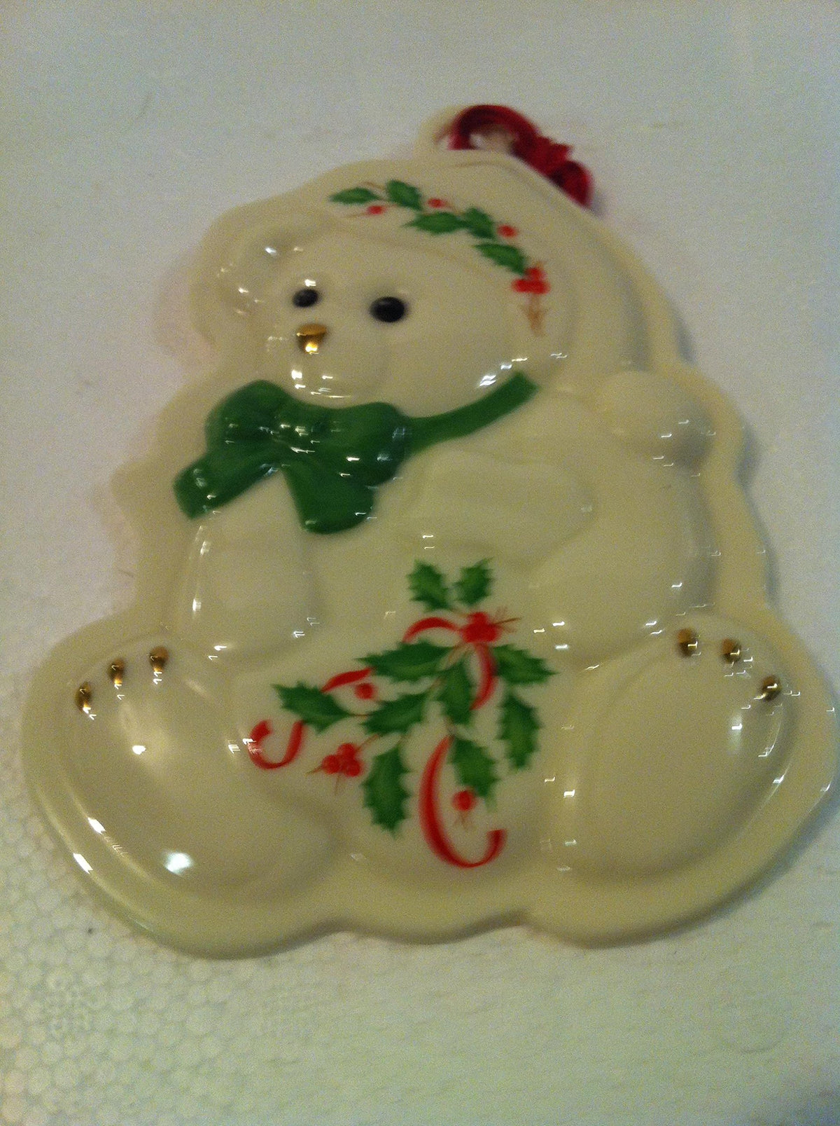 Holiday Teddy Bear Cookie Press by Lenox – Other, White