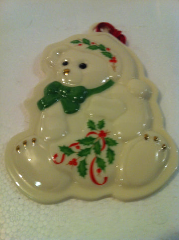 Holiday Teddy Bear Cookie Press by Lenox – Other, White