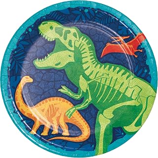 Creative Converting Dino Dig Paper Plates, 8 Count