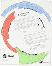 Trane TD1 Ductulator with Sleeve, Duct Sizing Calculator