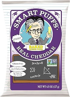 Pirate's Booty Brands Non-GMO Smart Puffs, Reall Cheddar, 4.5 Ounce (Pack of 12)