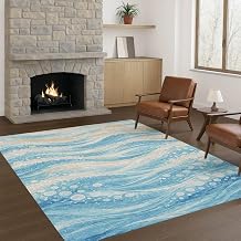 Addison Rugs Chantille ACN2770 Sky 9' x 12' Indoor/Outdoor, Machine Washable, Easy Clean, Non Shedding, Bedroom, Living Room, Dining Room, Kitchen, Patio Rug