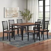 Steve Silver Joplin 7PC Dining Set with 6 Chairs in Brown
