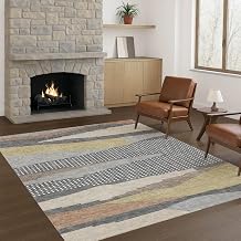 Addison Rugs Chantille ACN2761 Gray 9' x 12' Indoor/Outdoor, Machine Washable, Easy Clean, Non Shedding, Bedroom, Living Room, Dining Room, Kitchen, Patio Rug