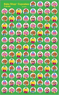 Trend Enterprises Cupcakes The Bake Shop™ superSpots® Stickers