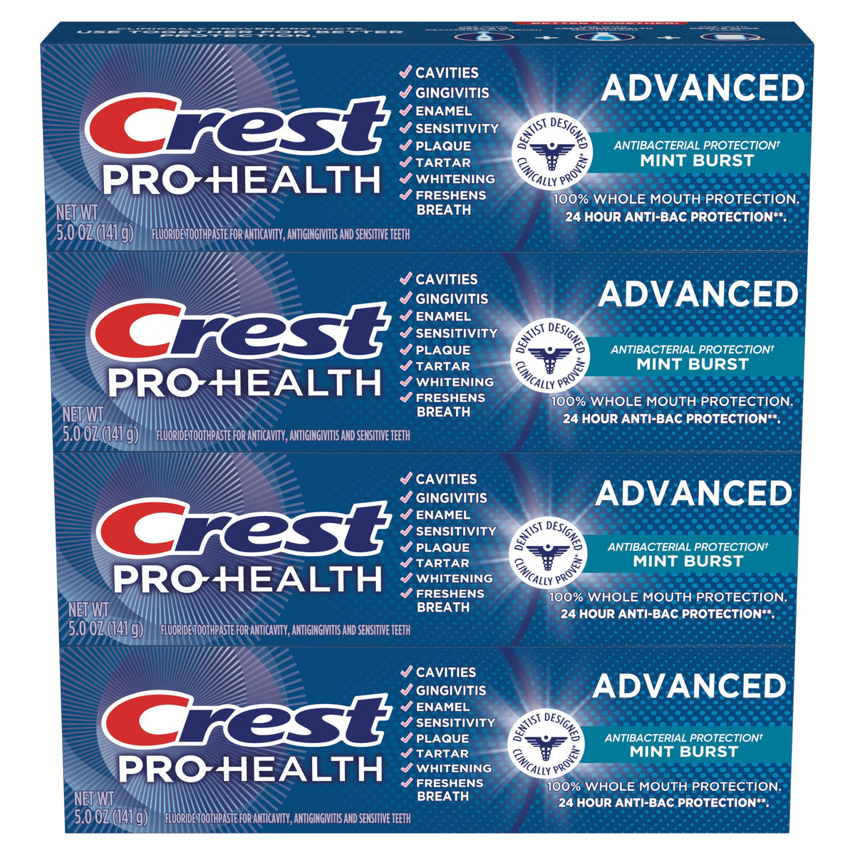 Crest 5 Ounce (Pack of 4) / Pro-Health Advanced / 1 Toothpaste