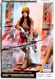 Masterbox MAS24075 1:24-The Last Bridge, Kit no 3, Splinter Scale Model, Unpainted