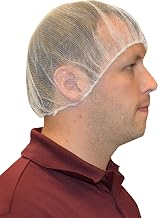 West Chester UC-24-1000 Nylon Bouffant Cap – [Pack of 1000], White, Size 24, Hygiene Safety Cap with Elastic Band