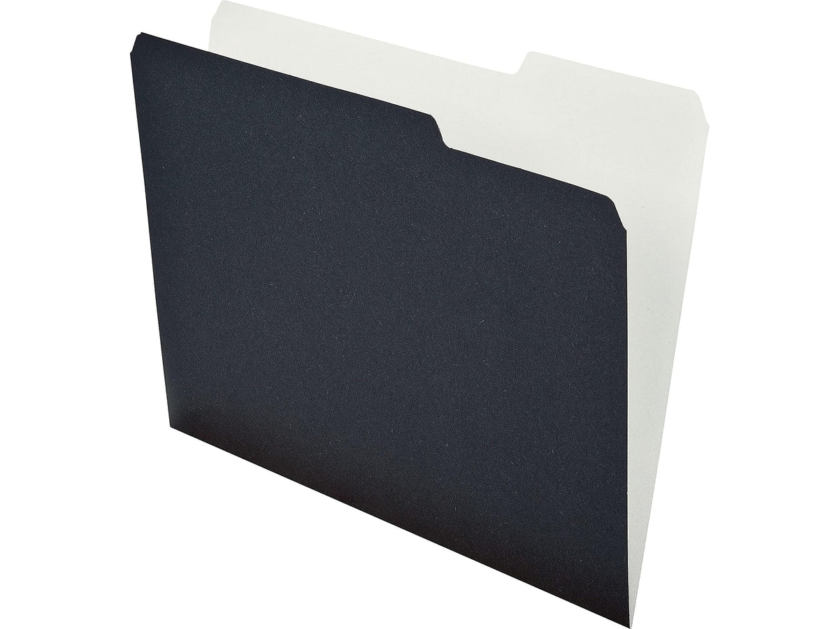 Top Tab File Folder by Pendaflex – 50 Count (Pack of 1), Pressboard, Black/White, Pack of 50, Model PFX16101