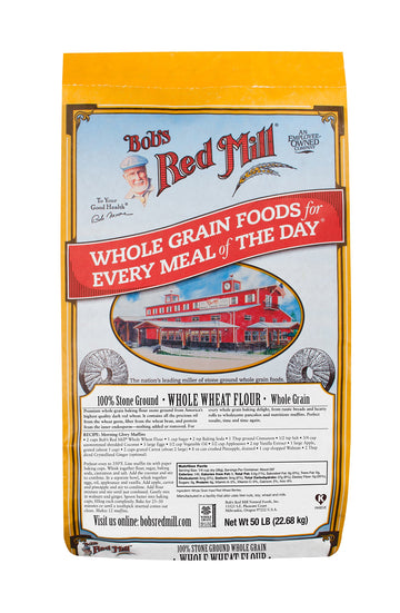 Whole Wheat Flour by Bob's Red Mill – 800 Ounce (Pack of 1)