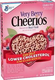 Very Berry Cheerios, Gluten Free, Breakfast Cereal, 10.9 oz Box