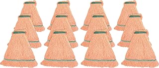 Genuine Joe MOR1BCT Med Blend Narrow Band Wet Mop, 12/CT, Orange