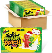 Sour Patch Kids Red & Green Soft & Chewy Gummy Holiday Candy, 12 Boxes | Bulk Candy