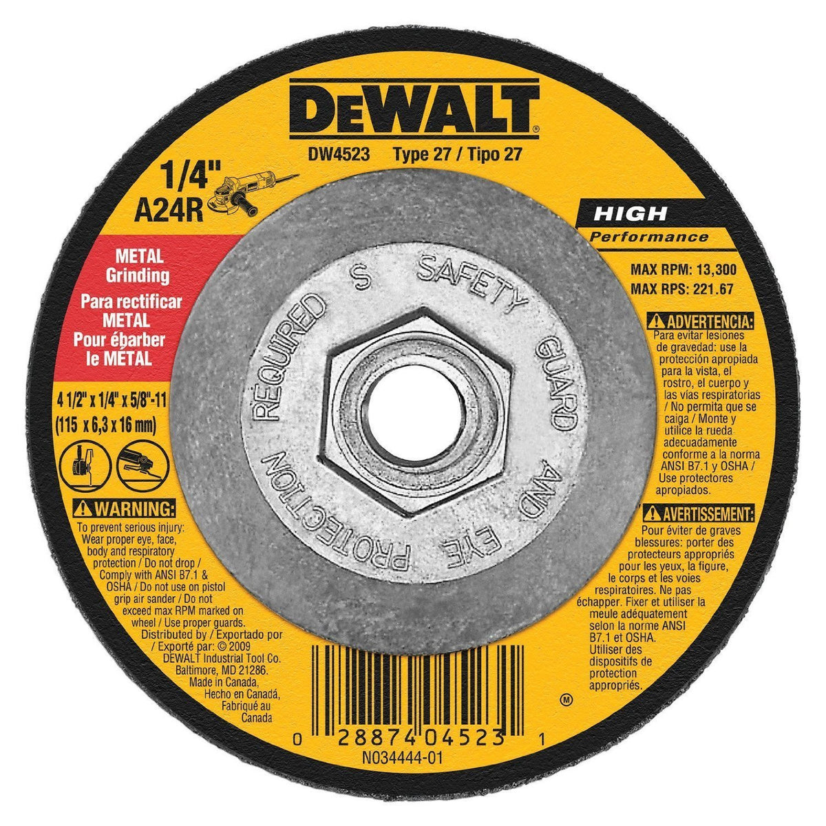 DEWALT 1 Count (Pack of 12) / 1 / 12 Grinding Discs