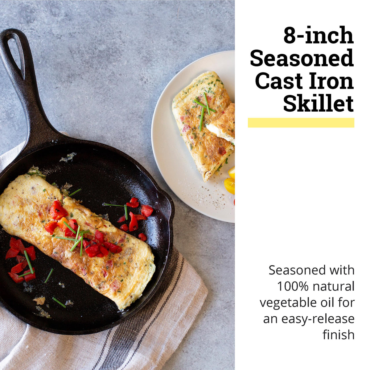 Lodge 8" (Pack of 2) / Black / 375.0 milliliters Skillets
