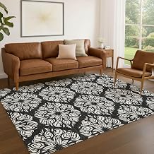 Addison Rugs Chantille ACN2456 Black 8' x 10' Indoor/Outdoor, Machine Washable, Easy Clean, Non Shedding, Bedroom, Living Room, Dining Room, Kitchen, Patio Rug
