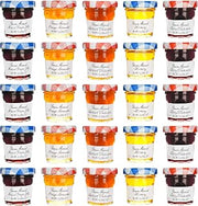 Bonne Maman Jam Assorted - 30 jelly jars x 1 ounce - 5 Apricot, 5 Orange, 5 Cherry, 5 Honey, 5 Grape, 5 Blueberry