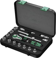 Wera Zyklop 8100 SA 3 1/4-Inch SAE Ratchet Set, 15-Piece