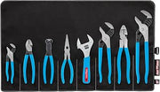 Channellock TOOL ROLL-8 8-Piece Professional Tool Set with Tool Roll, Includes Straight Jaw Tongue & Groove, Linemen's, Cutting, and Long Nose Pliers, 1 Adjustable Wrench and Tool Roll