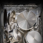 ProBond Luxe 5-Piece Professional Clad Stainless Steel Cookware Set by Hestan – Medium, Stainless Steel, Multicolor, Model 31767