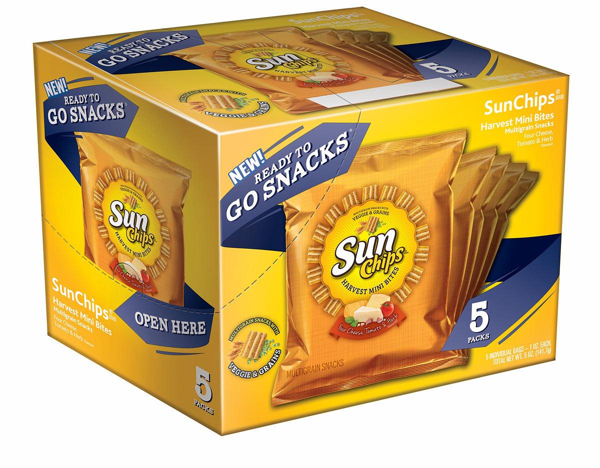 Sunchips Harvest Bites, Zesty Tomato & Herb / 25 Ounce (Pack of 1) / 1 Chips & Crisps