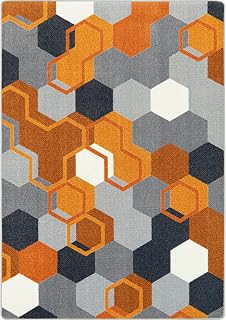 Joy Carpets Team Up 10'9" x 13'2" Area Rug in Color Orange