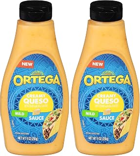 Ortega Creamy Taco Sauce, Queso, 9 Ounce (Pack of 2)