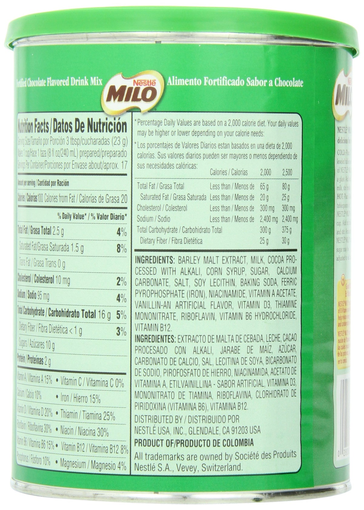 MILO Other / 14.1 Ounce (Pack of 12) / 12 Chocolate Drink Mixes
