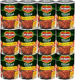 Del Monte Fire Roasted Diced Tomatoes, 14.5 oz Can