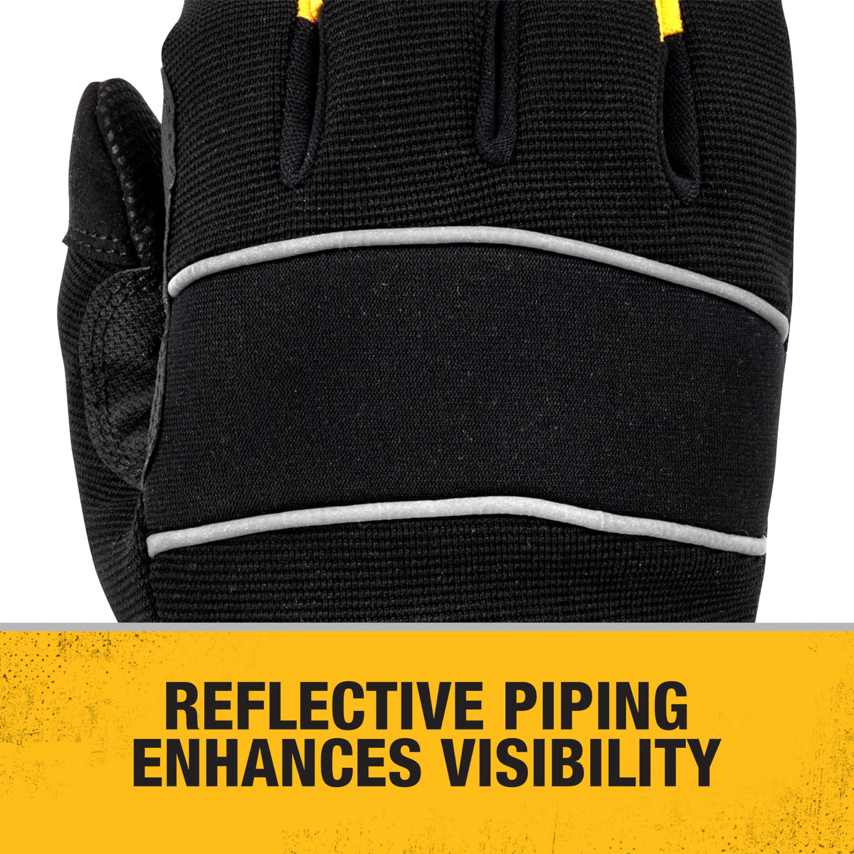 DEWALT Large / Yellow / Black / Mid-Grade Thermal Lined Cold Weather Glove Safety Work Gloves