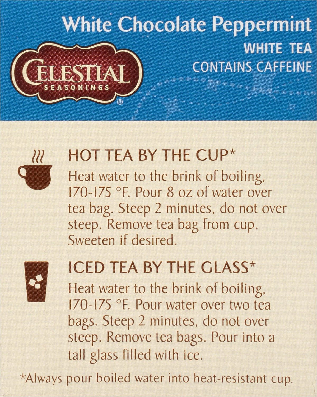 Celestial Seasonings White Chocolate Peppermint / 20 Count (Pack of 2) / No Color White