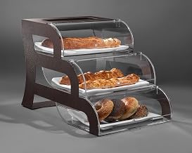 Rosseto BK017 Bakery Case 3-Tier Bronze Frame