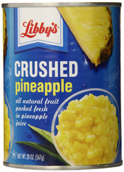 Crushed Pineapple by Libby's – 20 Ounce, Pack of 12