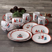American Atelier White/Red / 10.5" / 1 Dinnerware Sets