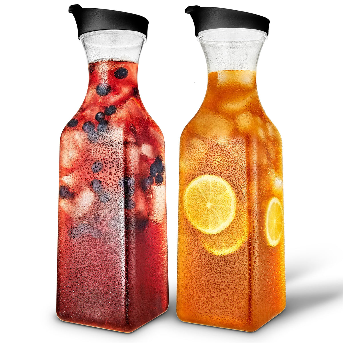 Stock Your Home 2 / 12.5” H x 3.5”L & W x 2.5” Dia. / colorless Carafes