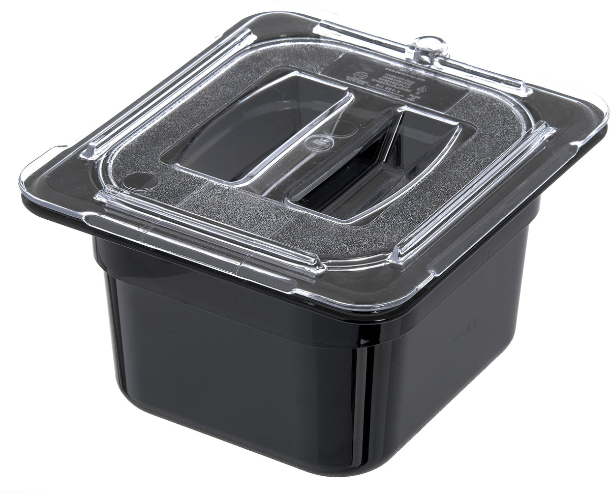 Carlisle FoodService Products Black / 4 Inches / Pack of 6 Storage & Transport