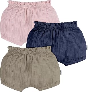 Gerber Baby Girls' 3-pack Bubble Shorts