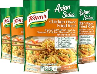 Knorr Asian Sides For a Tasty Rice Side Dish Chicken Fried Rice No Artificial Flavors 5.7 oz 4 Count