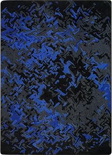 Joy Carpets Kid Essentials Eruption Sapphire 5'4" x 7'8" Area Rug
