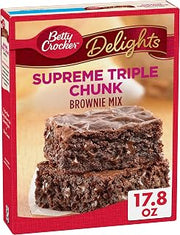 Betty Crocker Supreme Triple Chunk Brownie Mix, 17.8 oz