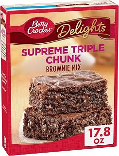 Betty Crocker Supreme Triple Chunk Brownie Mix, 17.8 oz